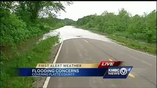 Rains cause flooding, road closures across northern Kan., Mo.