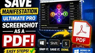 How to Save a Manifestation Ultimate Pro Screenshot as a PDF (Windows)