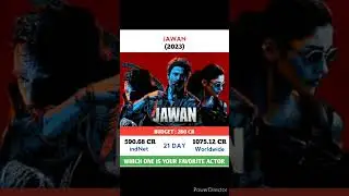 Jawan Movie 21 Day Box Office Cecollection Budget || #shorts #jailer #gader2 #jawan #omg2 #srk #leo