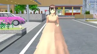 👑✨ Floral royal gown style in Sakura School Simulator
