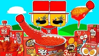The OWNER's CONJOINED TWIN In Steal A Brainrot Convenience Store RED Food Mukbang | Animation