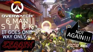 When the squad all gets together... (Overwatch 6 Stack Funny Moments and Fails)