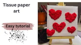 Tissue paper craft ideas for beginners #tissuepaperflower #diy #diy #artwithpaper #handmadeart #kids