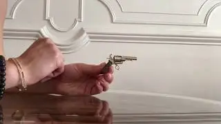 MINIATURE GUN: the Revolver Lefaucheux in action | 2mm Pinfire Gun | mini Revolver | Gift for Men
