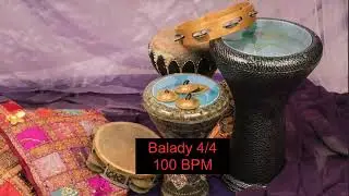 Backing Track Balady 4/4 Percussion Loop V2 100 BPM