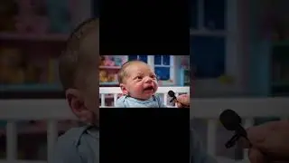 Every baby&rsquo;s thoughts during bedtime 😂 #ai #baby #viral #funny #interview #shorts