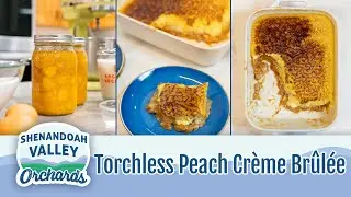 Summer’s Early with this Peach Creme Brulee