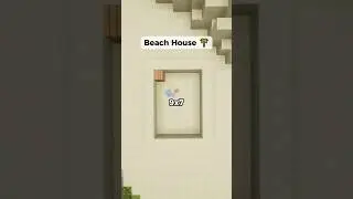 Minecraft Beach House Build Tutorial! 🌴 #shorts