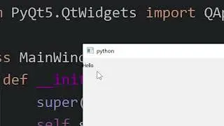 Learn Python PyQt5 in 1 hour!   2024