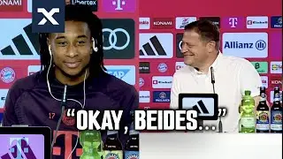 Eberl gef&auml;llt es! 😂 Bayern-Neuzugang Olise antwortet nur wortkarg...