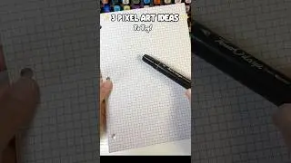 3 Cute Pixel Art Ideas For When You&rsquo;re Bored?!☺️#pixelart #diy #paperart #cute #papercraft #art