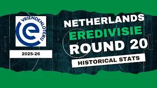 Netherlands | Eredivisie Stats Round 20 2025-26 | Historical Stats | OverGolStats