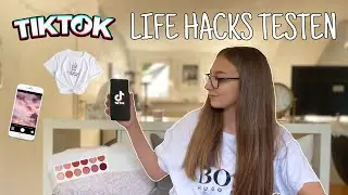 TIKTOK Life Hacks testen -  T-shirt croppen, Handyfilter selbst gemacht etc. ...