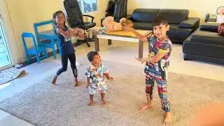 Simba dance with friends