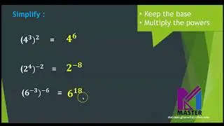 Laws of indices (Brackets)