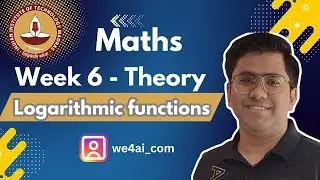 Week 6 | Log Function Basics & Plotting | Maths 1 Foundation IITM BS Data Science