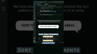 Interview question: How to sort array elements. #js #frontend #javascriptinterview #shortvideo#array