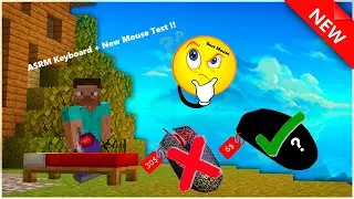 New Mouse Best 5$ VS Bloody A70 | Bedwars Hycraft | asrm Keyboard + Test New Mouse | Blue Pinkk