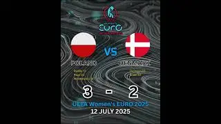 Poland vs Denmark UEFA Women's EURO 2025 score