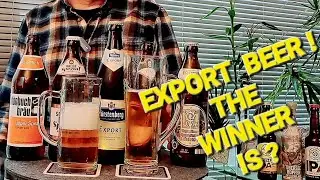 GERMAN EXPORT BEERS COMPARED, 5 BRANDS.
