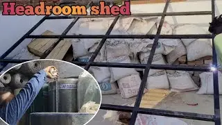 Roof shed fiber sheet kaise lagaen#montyseed#fibresheet