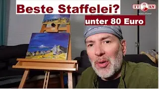 Fazit: Verstellbare Dreibein Staffelei aus Buchenholz! Artina Atelierstaffelei Barcelona bis 120cm