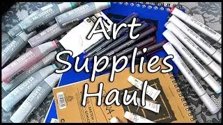 Художественные принадлежности Haul: маркеры Copic, акварель Holbein, Canson XL