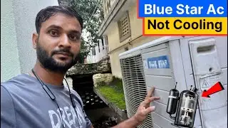 Blue star split ac compressor not working | blue star ac not cooling