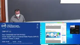 Specific Topics in Condensed Matter Physics (CMP-ST) Lecture 1