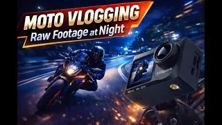 Night Ride  Footage! FitSpark Eagle i15 Pro Max Camera Test for Bikers, Action Camera Under 9000