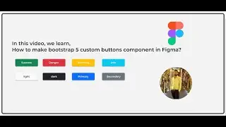 How to create custom bootstrap 5 button component in Figma