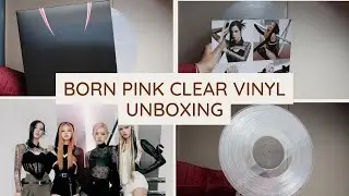 BLACKPINK ''BORN PINK'' Clear vinyl UNBOXING | WonHakWoon