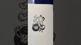 Polymer Plate to Coffeepot Print by Bren Sutton