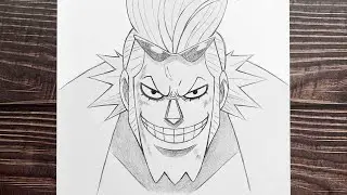 Easy anime sketch | how to draw Franky - [One Piece] | anime boy drawing step by step for beginners