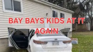 Bad ass little kids steal a car, chased by the cops then crash into house