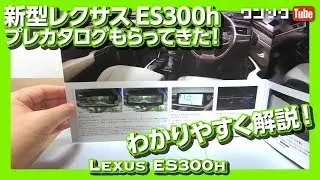 【新型レクサスESの装備をわかりやすく解説！】プレカタログもらってきた！（LEXUS ES300h）