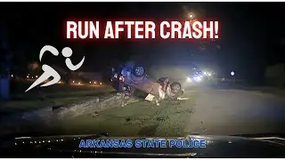 Suspect flees Jonesboro PD - Arkansas State Police join pursuit & TASER!  #crash #chase #tasergun