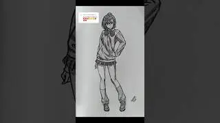 Momo Ayase, stickman to drawing #dandadan #animedrawing #anime #drawing #art #sketch #fanart #fyp