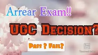 #Breaking Arrears exam News update|| UGC|Anna University| Arts and sciences
