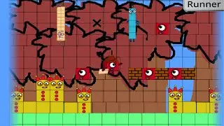 Super Mario cosplay in numberblocks | Game animation | Learn math multiplication easy fun