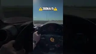 Ferrari going 362km/h on highway ⚠️☠️ #cars #shorts #ferrari #topspeed #300kmh