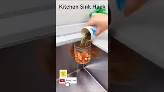 Kitchen sink hack #diy #home #kitchen #shorts #cleaning #craft #sink #dishes