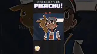 Pikachu vs Metagross Ash vs Steven PIKACHU ATTITUDE STATUS#pokemon #pokemonbattle #shortsfeed #viral