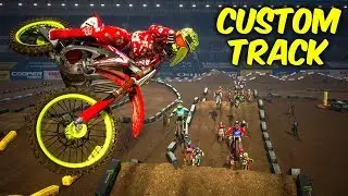 Monster energy supercross 2.Custom track gameplay