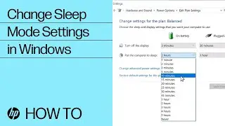 Change Sleep Mode Settings in Windows | HP Computers | HP