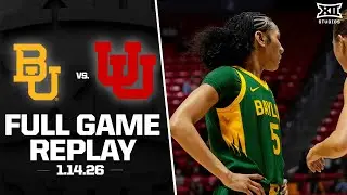 Baylor vs. Utah Full Game Replay (1.14.26) | 2025-26 Big 12 Women's Basketball