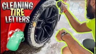 HOW TO CLEAN TIRE STICKERS/LETTERS!