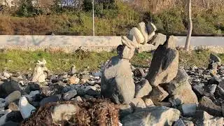 3. Rock garden. Wonders of balance. Nessebar embankment