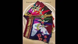Блузка Ilkal Khan one big nath work/ mini sarswati design/Chandra design/mor design #9972145452#2025