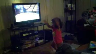 Isolde dancing like the people on tv